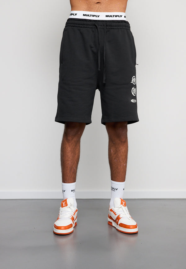 Multiply Spparel Shorts CONVICT Black Soda Washed Im Verkauf