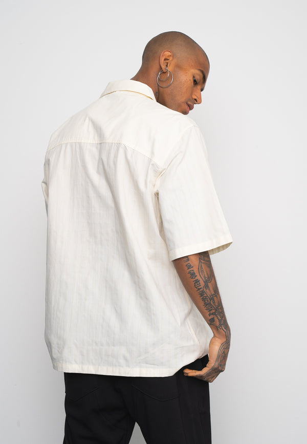 Multiply Spparel Oversize Shirt BARS White Asparagus Hotsell