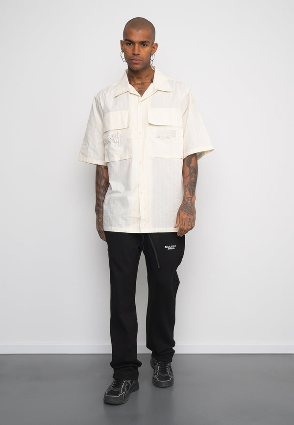 Multiply Spparel Oversize Shirt BARS White Asparagus Hotsell