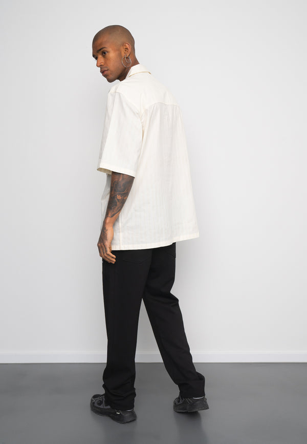 Multiply Spparel Oversize Shirt BARS White Asparagus Hotsell