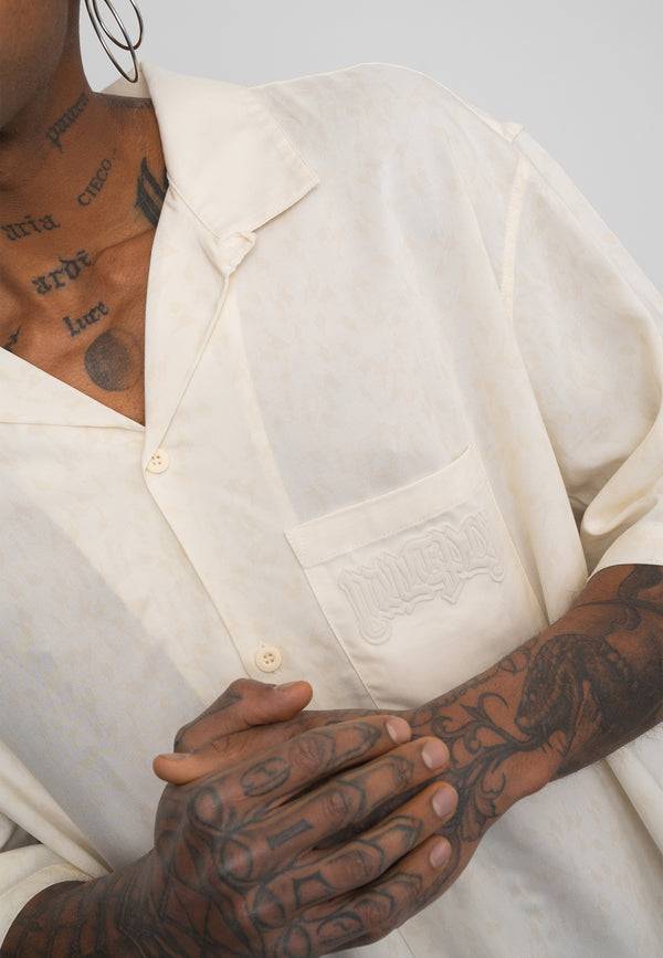 Multiply Spparel Oversize Shirt INMATES White Asparagus Schlussverkauf