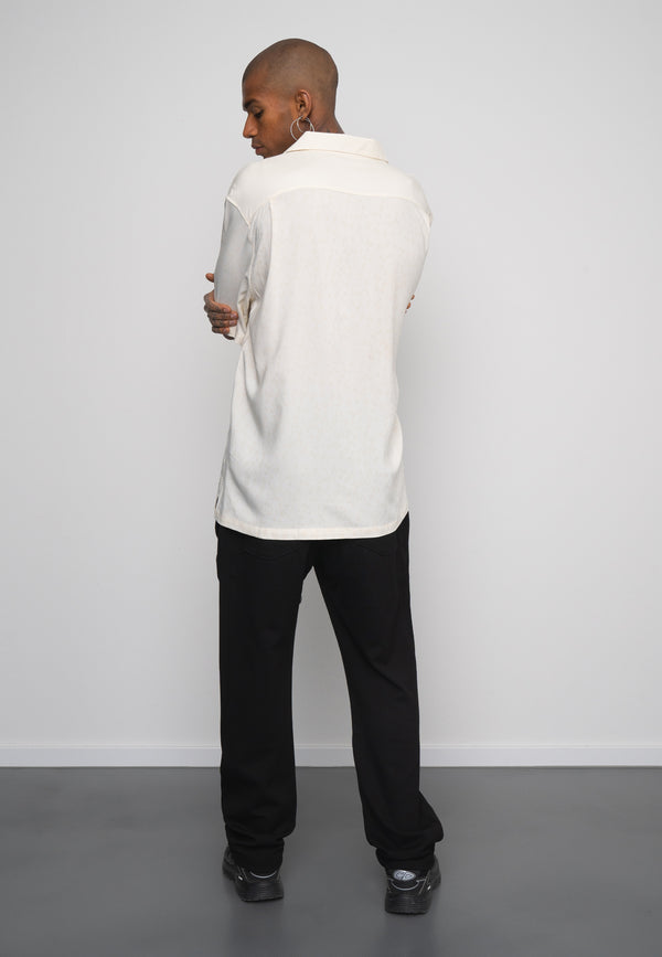 Multiply Spparel Oversize Shirt INMATES White Asparagus Schlussverkauf