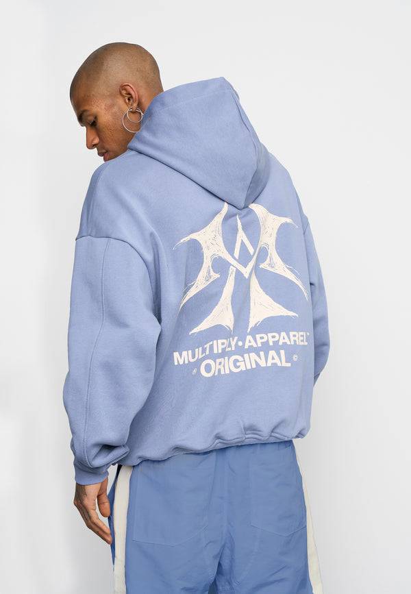 Multiply Spparel Oversize Zip Hoodie SKETCH Wild Wind Blitzverkäufe