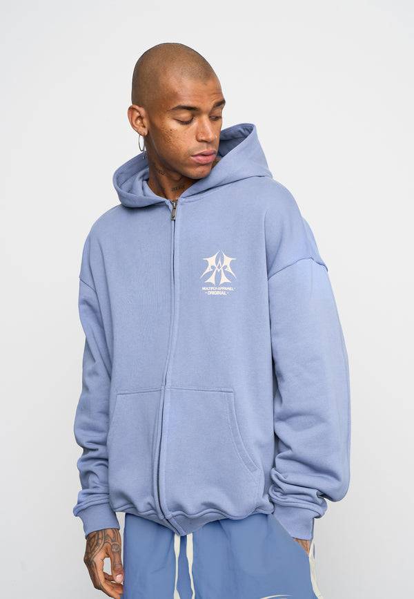 Multiply Spparel Oversize Zip Hoodie SKETCH Wild Wind Blitzverkäufe