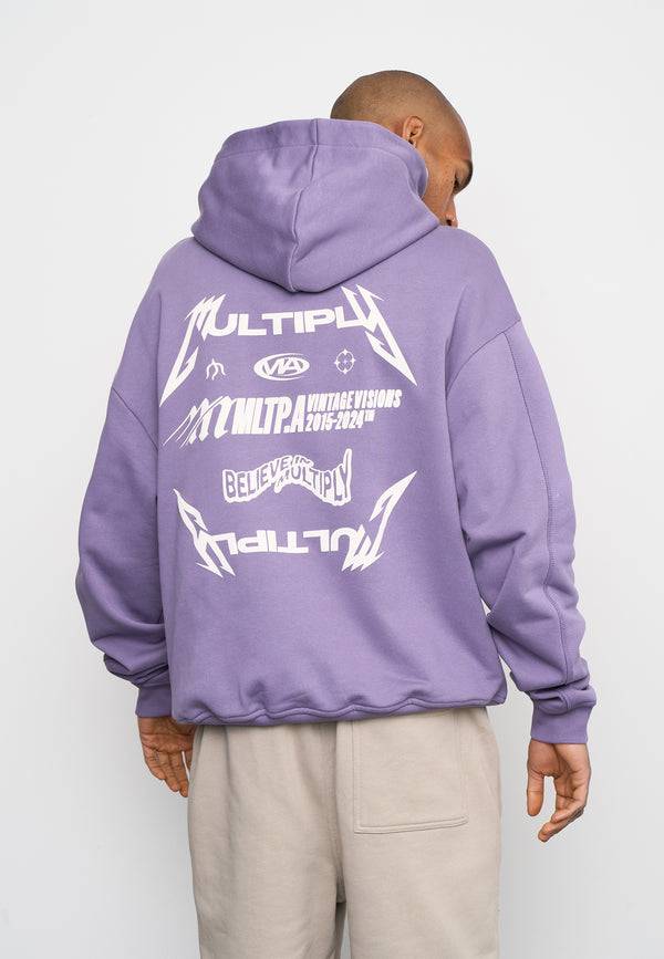 Multiply Spparel Oversize Zip Hoodie TEAMWORK Cadet Kostenloser Versand