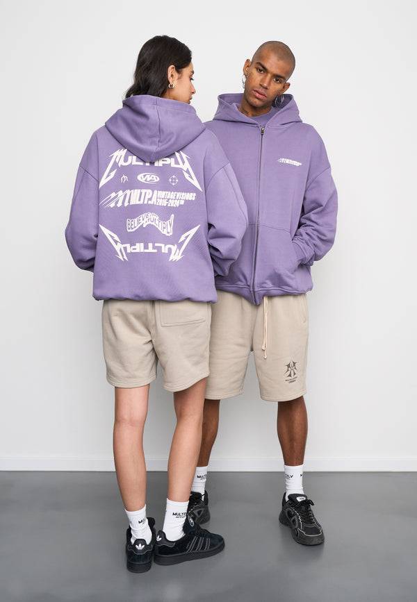 Multiply Spparel Oversize Zip Hoodie TEAMWORK Cadet Kostenloser Versand