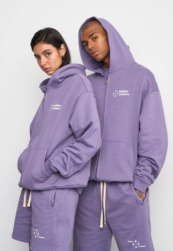 Multiply Spparel Oversize Zip Hoodie VISIONARY Cadet Limitierter Zeitrabatt