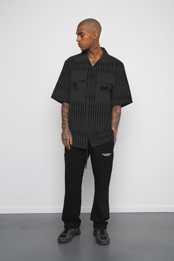 Multiply Spparel Oversize Shirt BARS Black Soda Sonderangebot