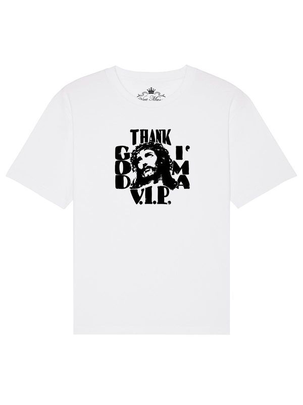 Nastrovje Potsdam Vive Maria Thank God T-Shirt male weiss Blitzangebot