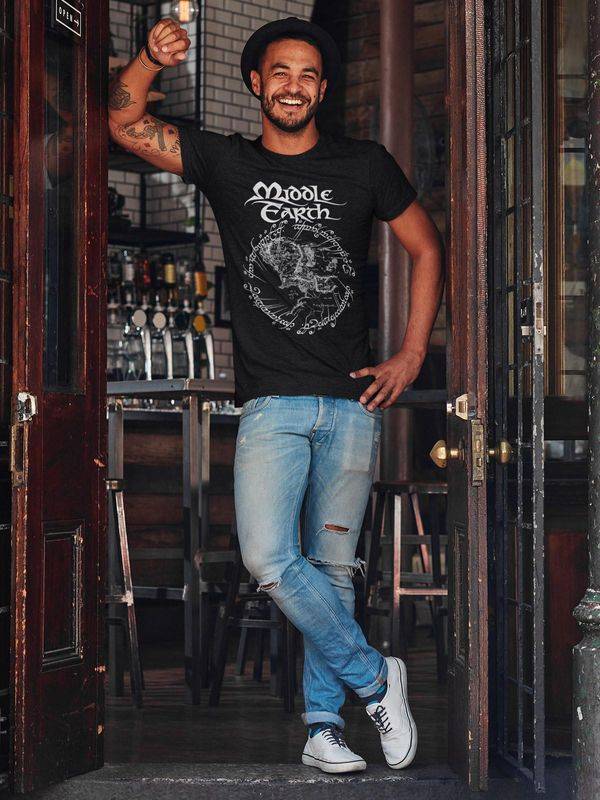 Nastrovje Potsdam The Lord of the Rings Middle Earth Herren T-Shirt schwarz VIP-Rabatte