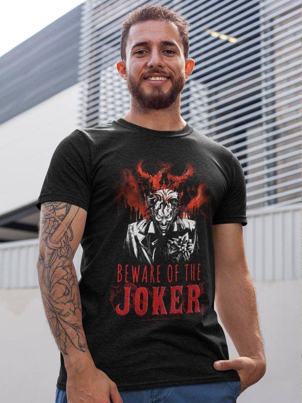 Nastrovje Potsdam Batman World Burn T Herren T-Shirt schwarz Tiefpreis