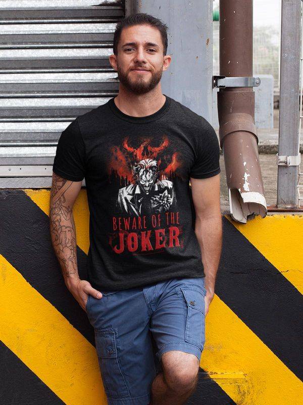 Nastrovje Potsdam Batman World Burn T Herren T-Shirt schwarz Tiefpreis