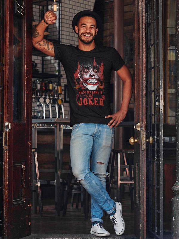 Nastrovje Potsdam Batman Burn Herren T-Shirt schwarz Super Sparpreis