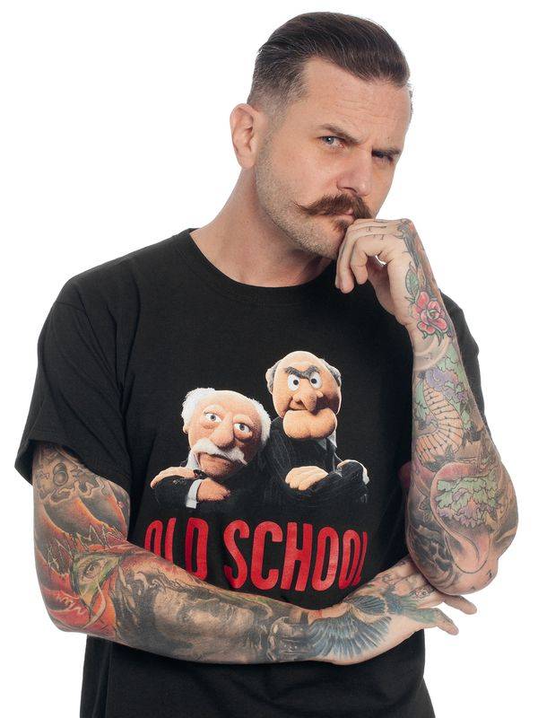 Nastrovje Potsdam The Muppets Old school Herren T-Shirt schwarz Kostenlose Rückgabe