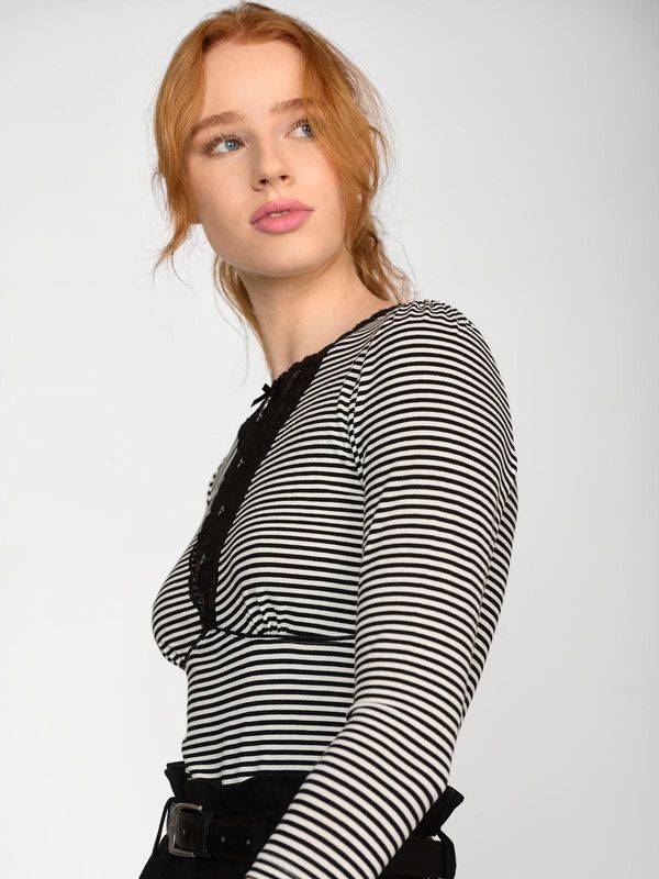 Nastrovje Potsdam Vive Maria Ahoi Summer Damen 3/4-Arm-Shirt schwarz/creme Letzte 3 Tage