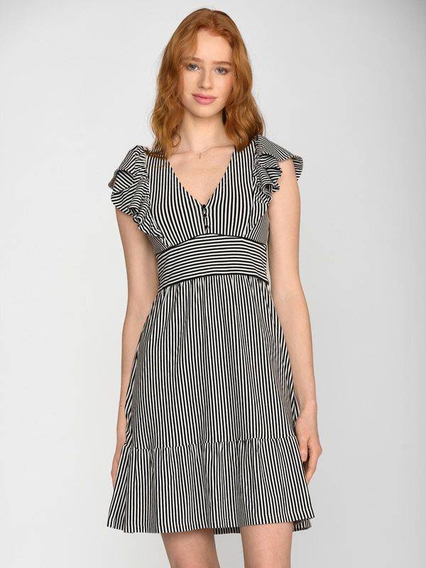 Nastrovje Potsdam Vive Maria Ahoi Summer Damen Volantkleid schwarz/weiß Clearance-Verkauf