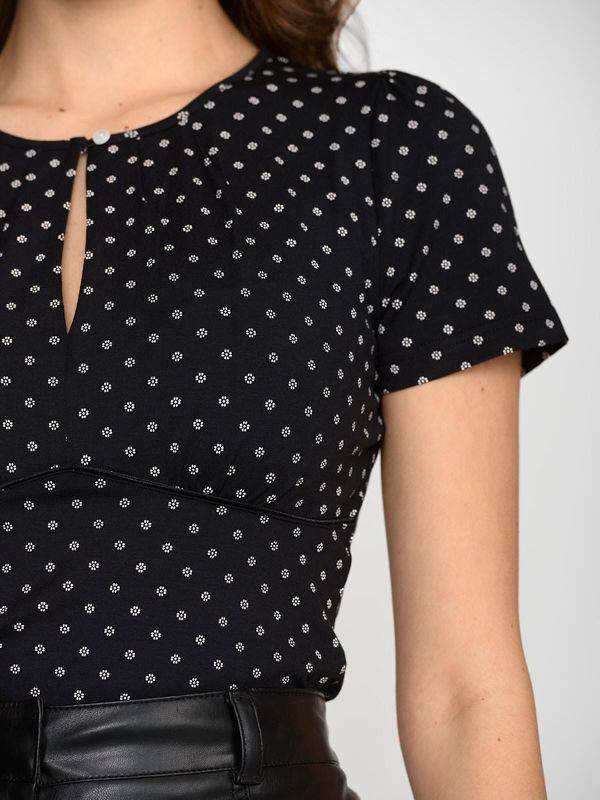 Nastrovje Potsdam Vive Maria Vintage Èmelie Damen T-Shirt schwarz allover Begrenzt auf 3 Tage