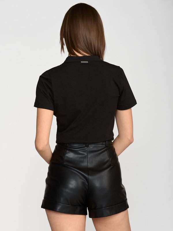 Nastrovje Potsdam Pussy Deluxe Classic Black Damen Kurzarmbluse schwarz Im Verkauf
