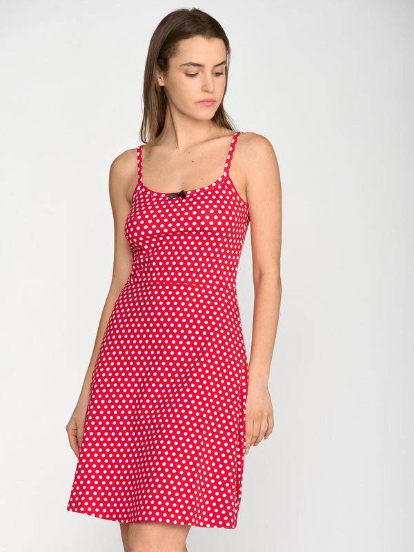 Nastrovje Potsdam Pussy Deluxe Dotties Classic Dress female rot allover 50% Rabatt für begrenzte Zeit