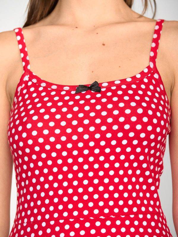 Nastrovje Potsdam Pussy Deluxe Dotties Classic Dress female rot allover 50% Rabatt für begrenzte Zeit