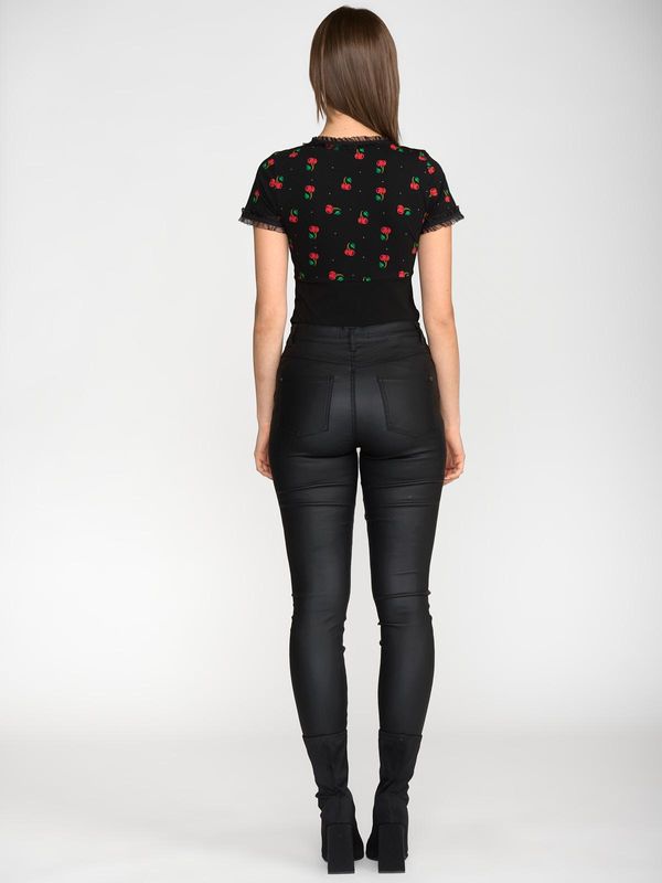 Nastrovje Potsdam Pussy Deluxe Bow On Cherries Shirt female schwarz/allover 2025