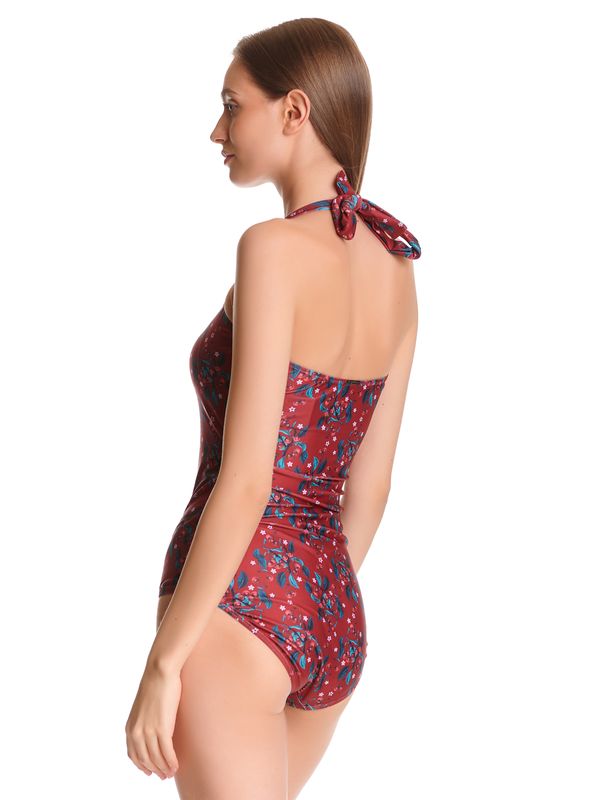 Nastrovje Potsdam Pussy Deluxe Wild Cherry Damen Badeanzug rot allover Kostenloser Versand