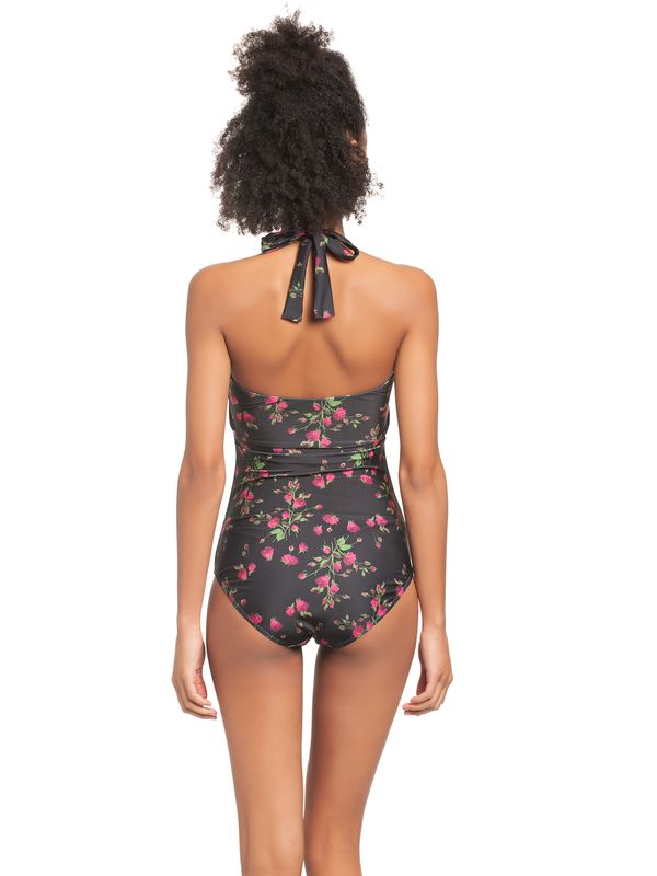Nastrovje Potsdam Pussy Deluxe Vintage Rose Damen Badeanzug schwarz allover Fabrik Onlineshop