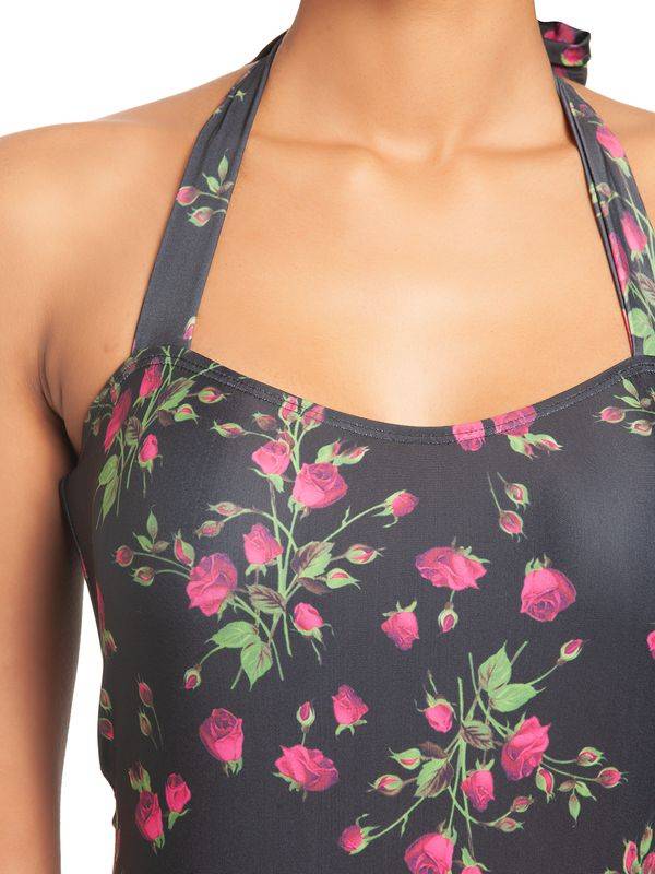 Nastrovje Potsdam Pussy Deluxe Vintage Rose Damen Badeanzug schwarz allover Fabrik Onlineshop