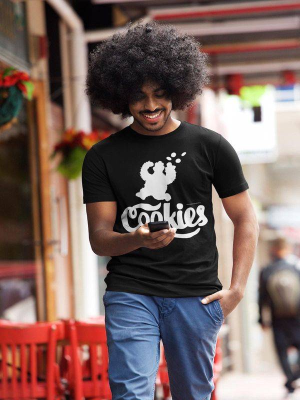 Nastrovje Potsdam Sesamstrasse Cookie Night Fridge Finder Herren T-Shirt schwarz Großer Ausverkauf