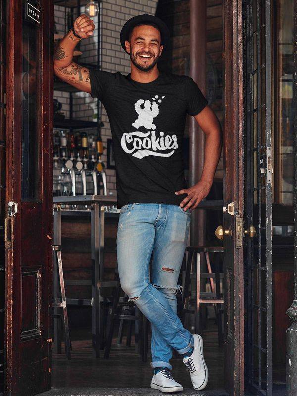 Nastrovje Potsdam Sesamstrasse Cookie Night Fridge Finder Herren T-Shirt schwarz Großer Ausverkauf