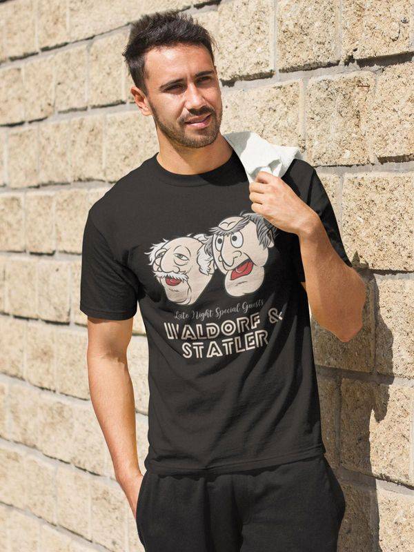 Nastrovje Potsdam The Muppets Late Night Waldorf & Statler Herren T-Shirt schwarz Black Friday