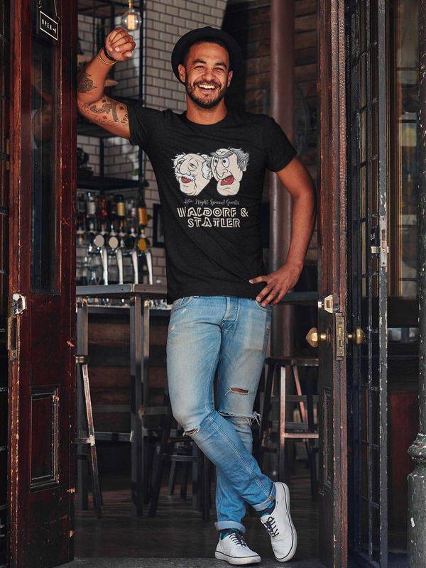 Nastrovje Potsdam The Muppets Late Night Waldorf & Statler Herren T-Shirt schwarz Black Friday