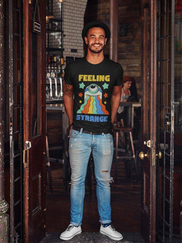 Nastrovje Potsdam Minions Feeling Strange Herren T-Shirt schwarz Weihnachtsangebot