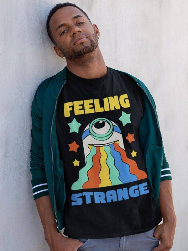 Nastrovje Potsdam Minions Feeling Strange Herren T-Shirt schwarz Weihnachtsangebot