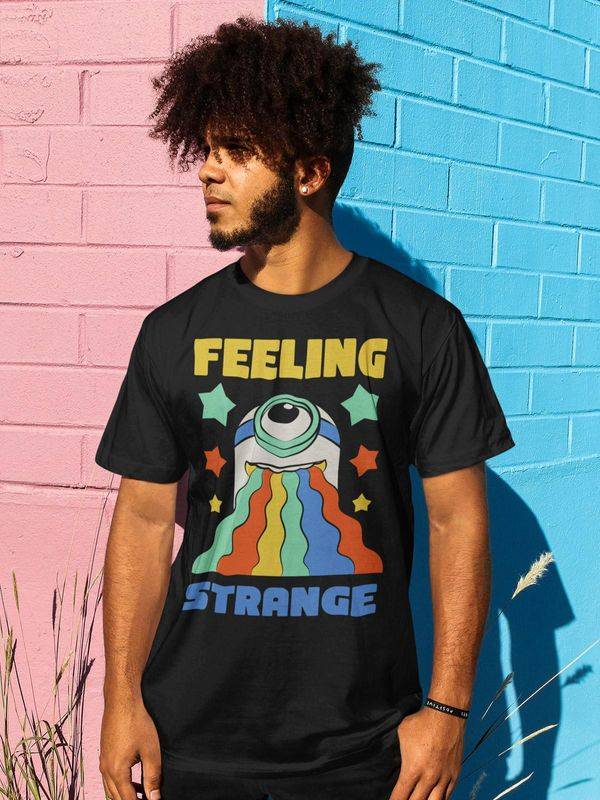 Nastrovje Potsdam Minions Feeling Strange Herren T-Shirt schwarz Weihnachtsangebot
