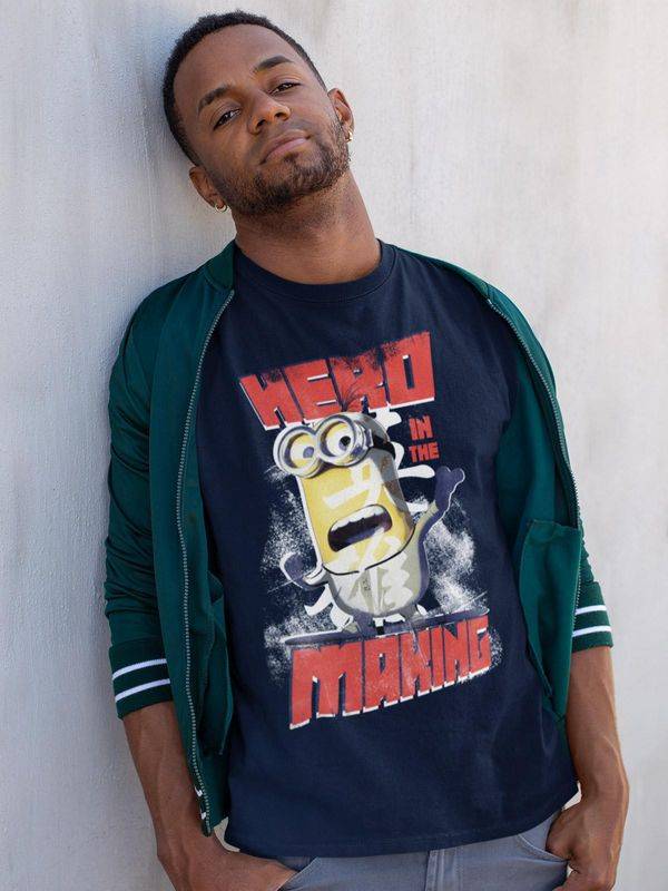 Nastrovje Potsdam Minions Hero Herren T-Shirt marine Osterangebot