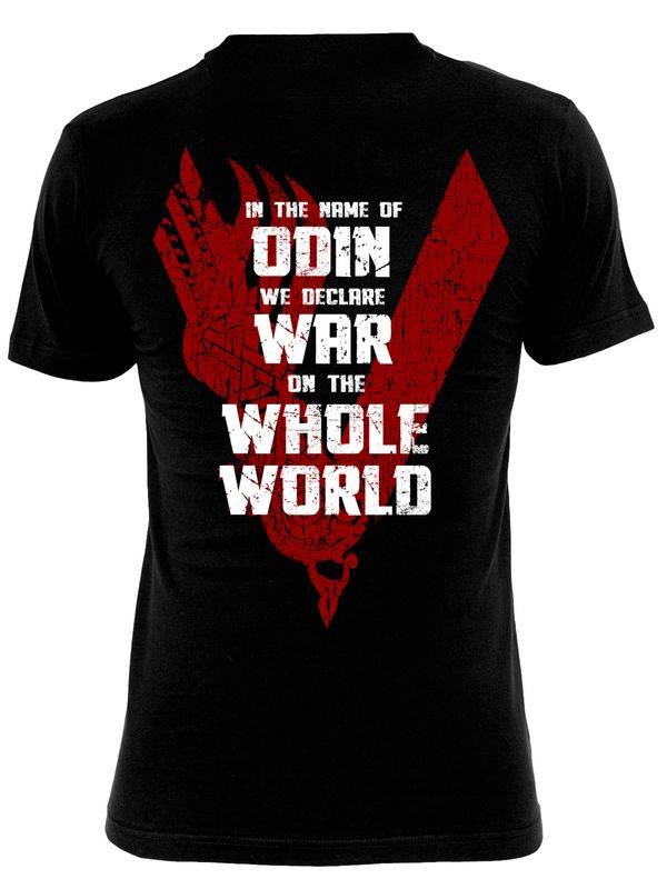 Nastrovje Potsdam Vikings Odin Red Herren T-Shirt schwarz Muttertagsangebot