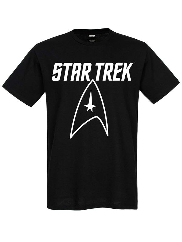 Nastrovje Potsdam Star Trek Big Logo Herren T-Shirt schwarz Valentinstagsangebot