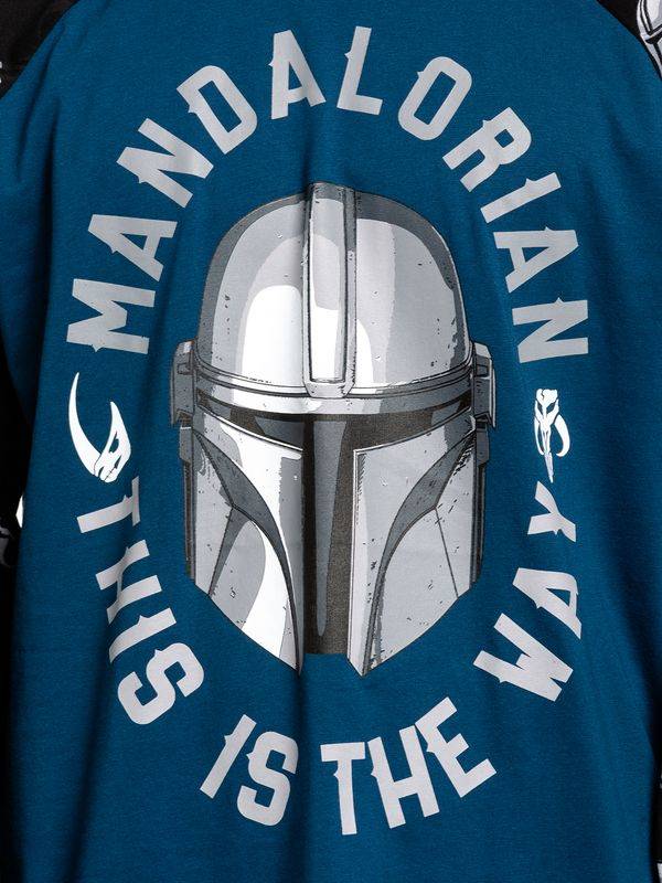 Nastrovje Potsdam The Mandalorian The Way Herren Langarmshirt schwarz/blau Online Outlet