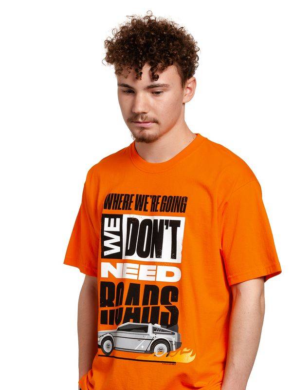 Nastrovje Potsdam Back To The Future We Don&#039;t Need Herren T-Shirt orange Zeitlich begrenztes Angebot