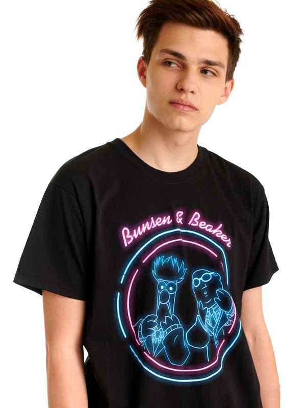 Nastrovje Potsdam The Muppets Bunsen & Beaker Herren T-Shirt schwarz Exklusive Angebote