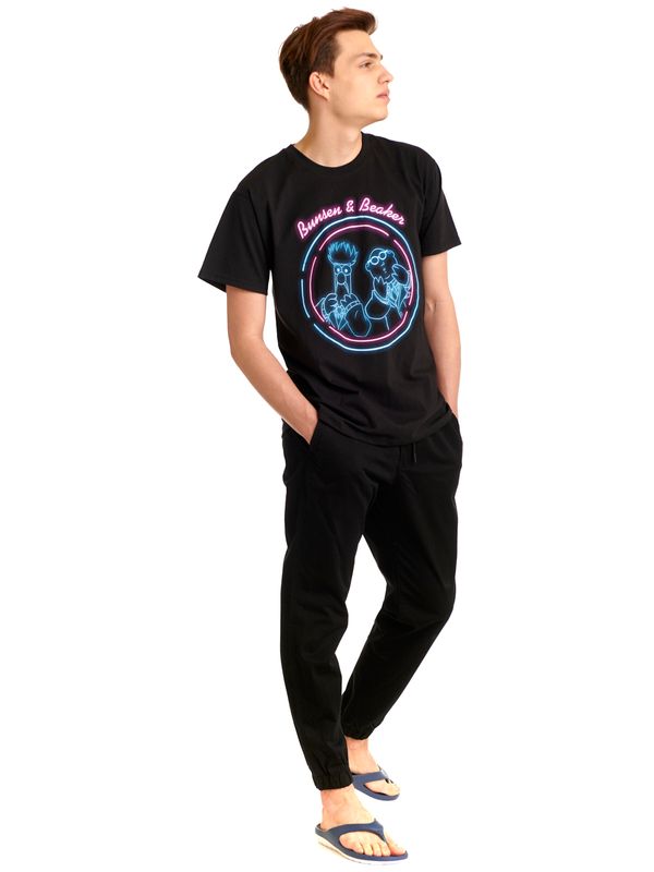 Nastrovje Potsdam The Muppets Bunsen & Beaker Herren T-Shirt schwarz Exklusive Angebote