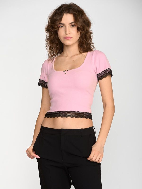Nastrovje Potsdam Vive Maria Sweet Cropped Shirt Damen T-Shirt rosa Saisonale Angebote