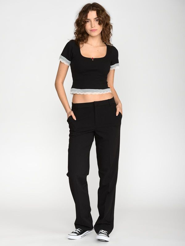 Nastrovje Potsdam Vive Maria Sweet Cropped Shirt Damen T-Shirt schwarz Kauf eins, bekomm eins gratis