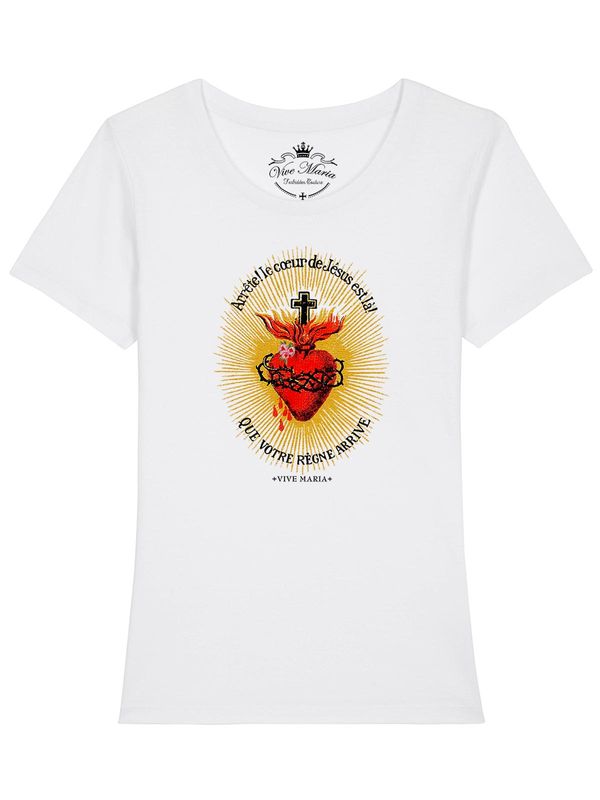 Nastrovje Potsdam Vive Maria Burning Heart Damen T-Shirt weiss Riesige Ersparnisse