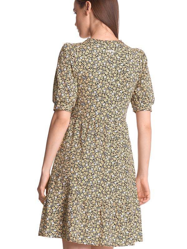 Nastrovje Potsdam Vive Maria Golden Flower Damen A-Linien-Kleid dunkelgelb allover Letzte 2 Tage