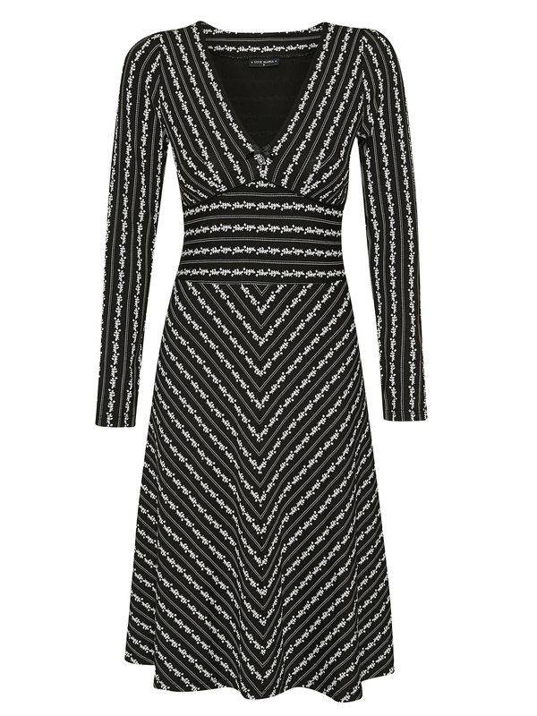 Nastrovje Potsdam Vive Maria Dandy Stripes Damen A-Linien-Kleid schwarz allover Letzter Tag