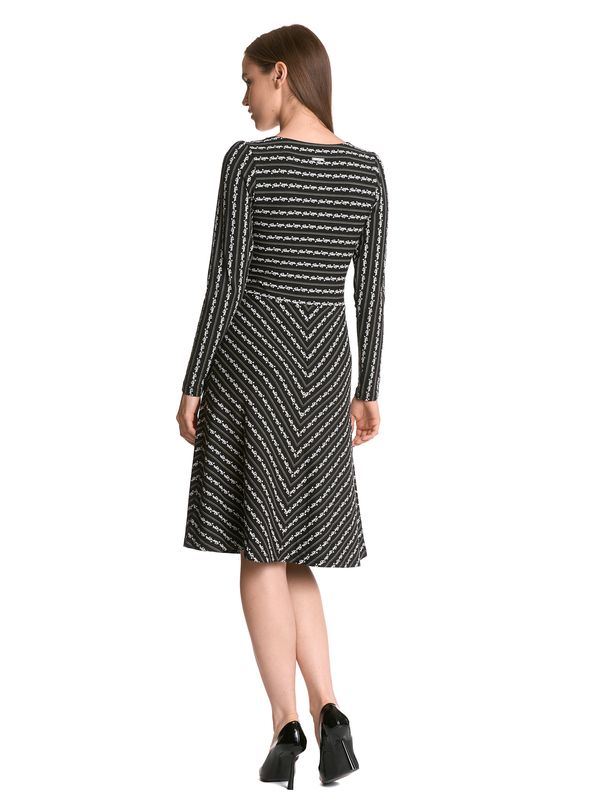 Nastrovje Potsdam Vive Maria Dandy Stripes Damen A-Linien-Kleid schwarz allover Letzter Tag