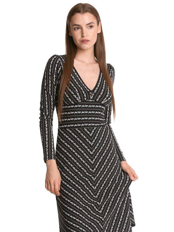 Nastrovje Potsdam Vive Maria Dandy Stripes Damen A-Linien-Kleid schwarz allover Letzter Tag