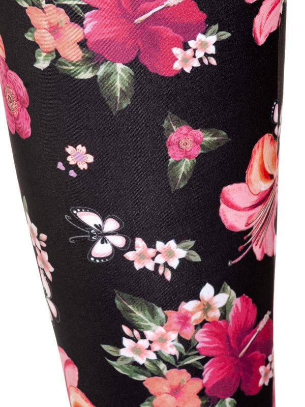 Nastrovje Potsdam Pussy Deluxe Hawaii Damen Leggings schwarz allover Discount Store für neue Produkte